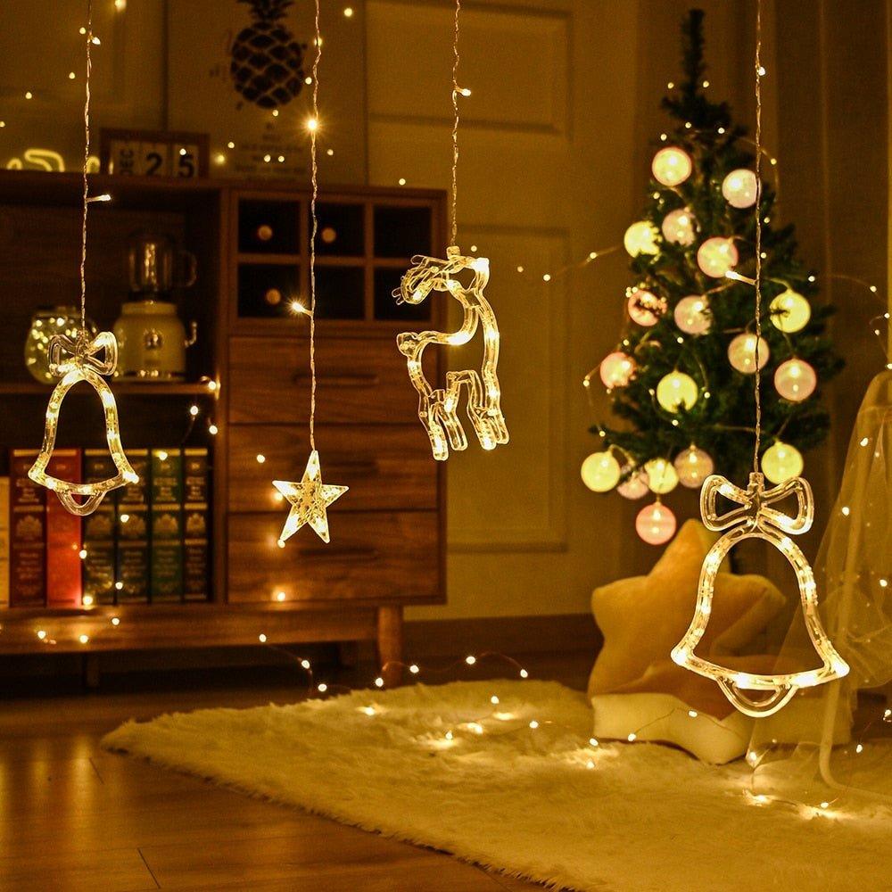 Christmas String Lights LED Star Curtain Fairy Lights Decoration