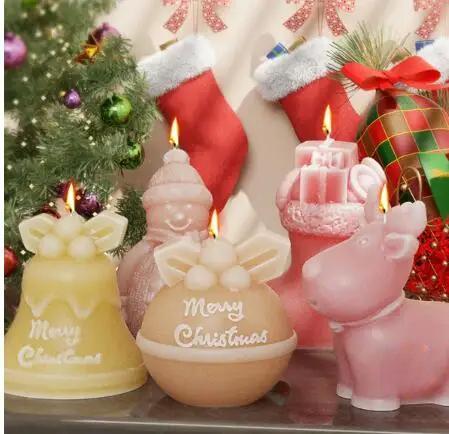 Christmas Tree Candle Mold 3D Silicone Kit For Handmade Crafts
