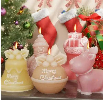 Christmas Tree Candle Mold 3D Silicone Kit For Handmade Crafts