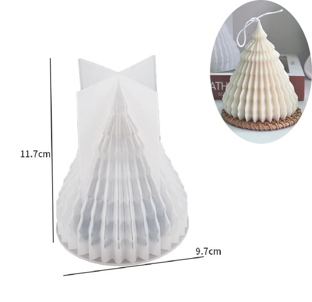 Christmas Tree Candle Mold 3D Silicone Kit For Handmade Crafts