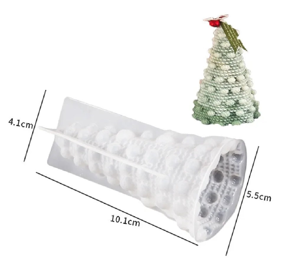 Christmas Tree Candle Mold 3D Silicone Kit For Handmade Crafts