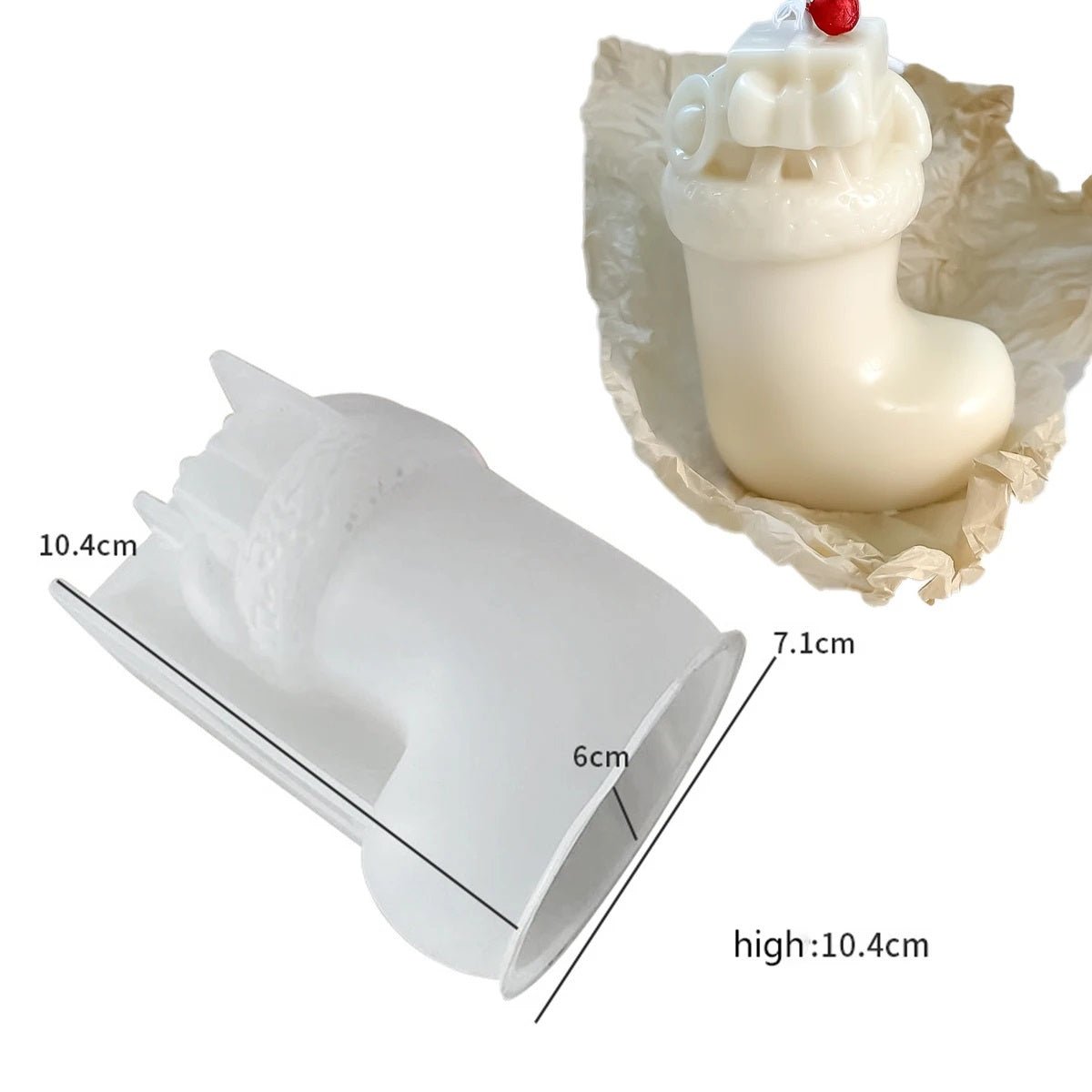 Christmas Tree Candle Mold 3D Silicone Kit For Handmade Crafts