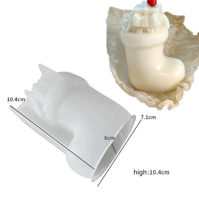 Christmas Tree Candle Mold 3D Silicone Kit For Handmade Crafts
