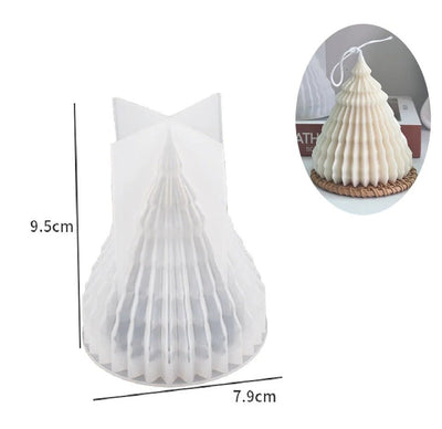 Christmas Tree Candle Mold 3D Silicone Kit For Handmade Crafts