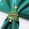 Christmas Tree Metal Napkin Rings For Festive Dinners And Weddings