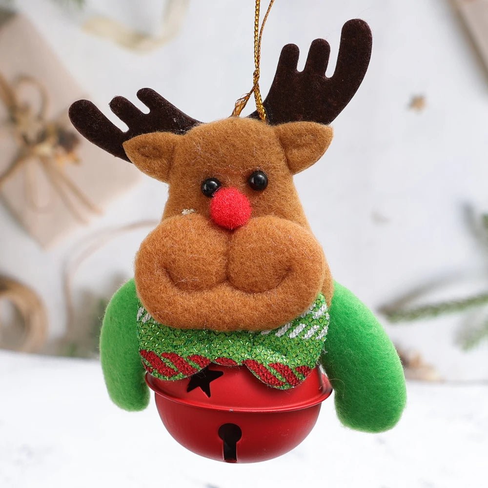Christmas Tree Plush Ornaments Santa Claus Snowman Holiday Decorations