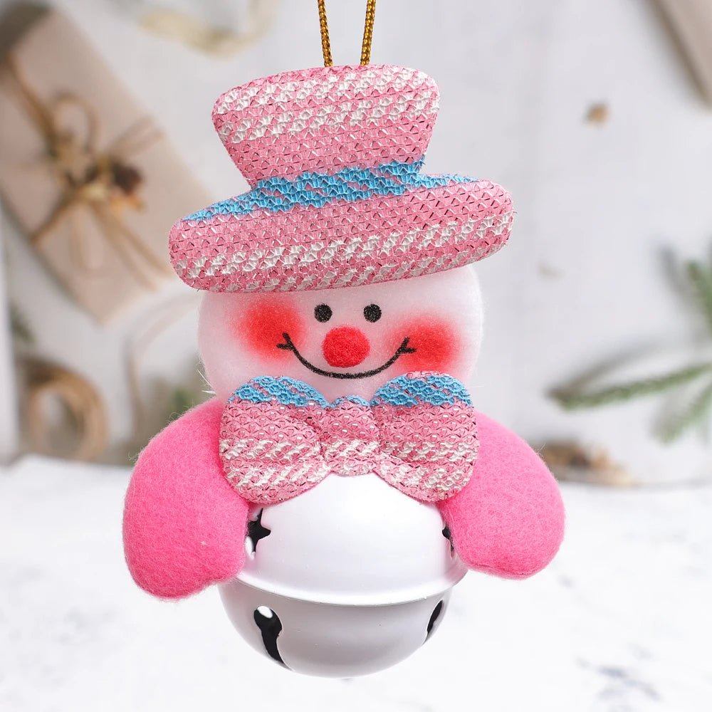 Christmas Tree Plush Ornaments Santa Claus Snowman Holiday Decorations