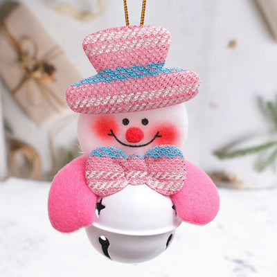 Christmas Tree Plush Ornaments Santa Claus Snowman Holiday Decorations