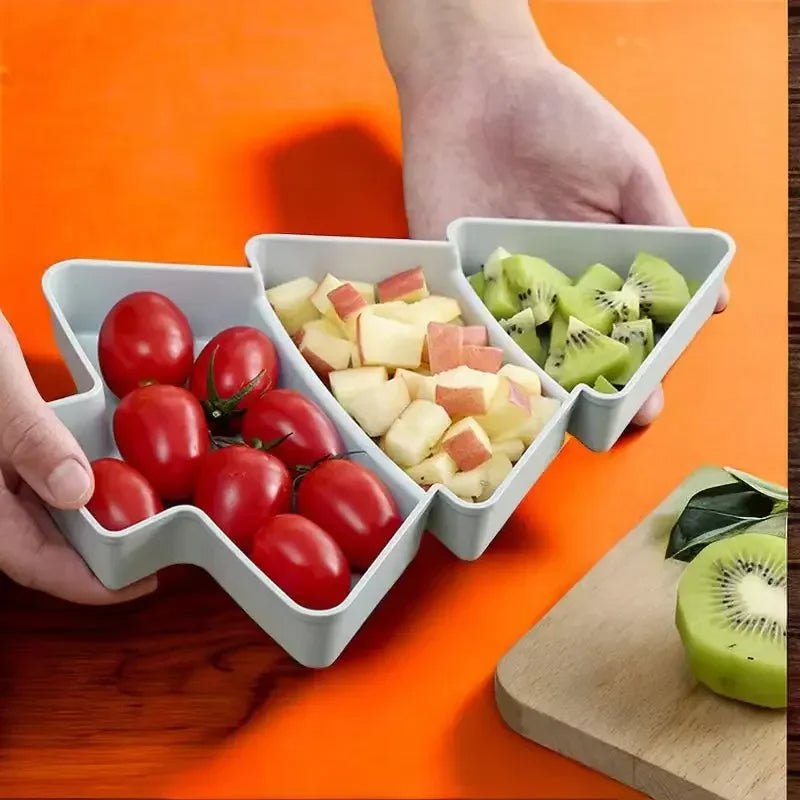 Christmas Tree Snack Plate For Candy Nuts Fruits And Desserts