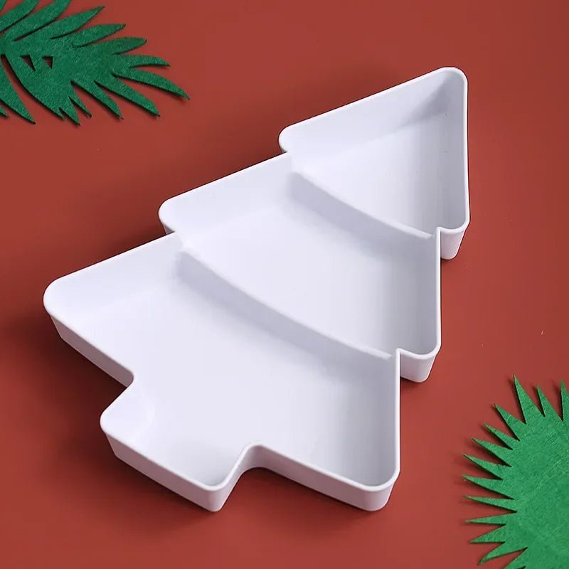 Christmas Tree Snack Plate For Candy Nuts Fruits And Desserts