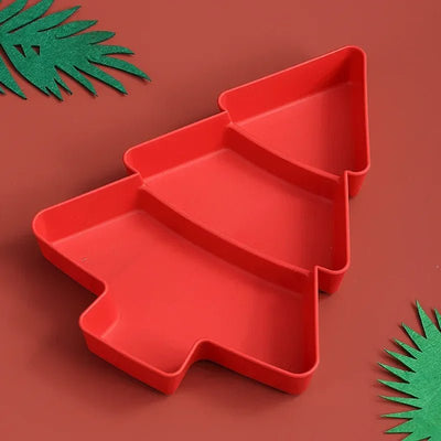 Christmas Tree Snack Plate For Candy Nuts Fruits And Desserts