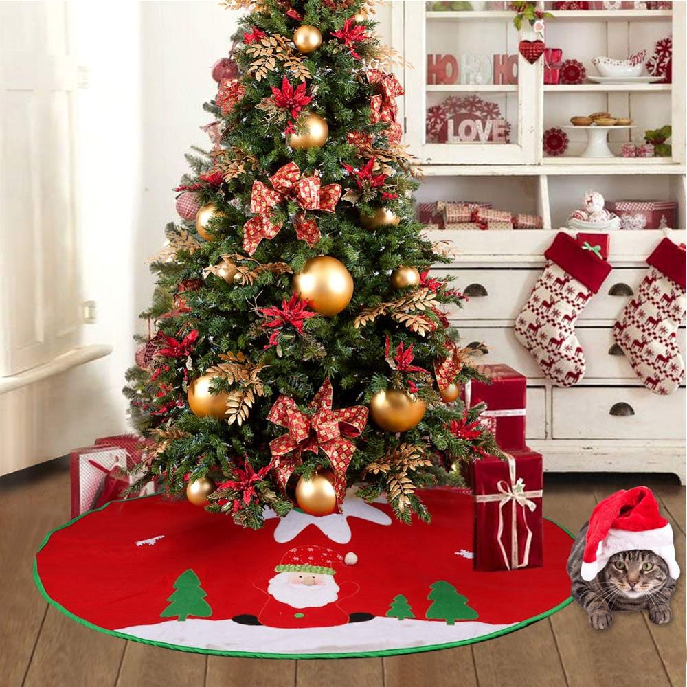 Christmas Tree Skirt Decorative Mat For Indoor And Outdoor Use