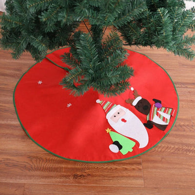 Christmas Tree Skirt Decorative Mat For Indoor And Outdoor Use