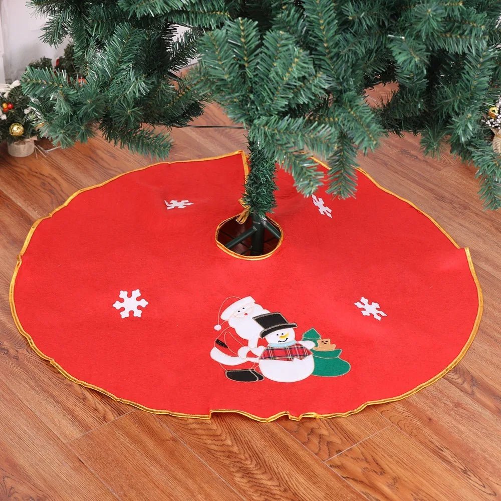 Christmas Tree Skirt Decorative Mat For Indoor And Outdoor Use