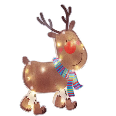 Christmas Window Hanging Lights Battery Operated Indoor Outdoor Decorations