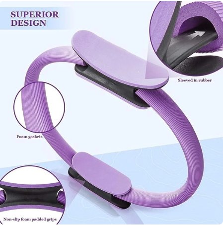 Circle Yoga Ring For Pilates Fitness Strength And Stretch Exercises