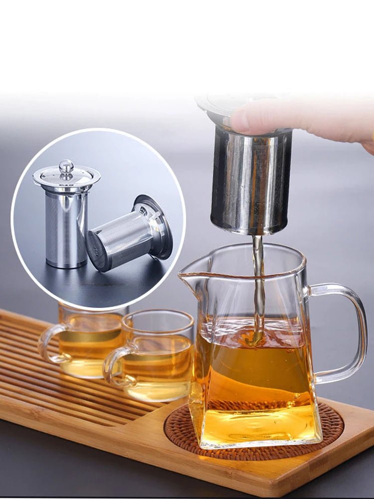 Clear Glass Teapot With Infuser Heat Resistant Kettle For Herbal Tea