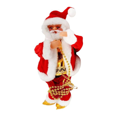 Climbing Santa Claus Christmas Ornament With Light And Music Decor