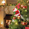 Climbing Santa Claus Christmas Ornament With Light And Music Decor