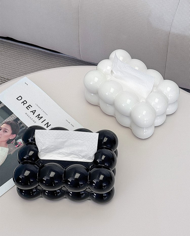 Cloud Shaped Acrylic Tissue Box Cover Stylish Napkin Holder Decor