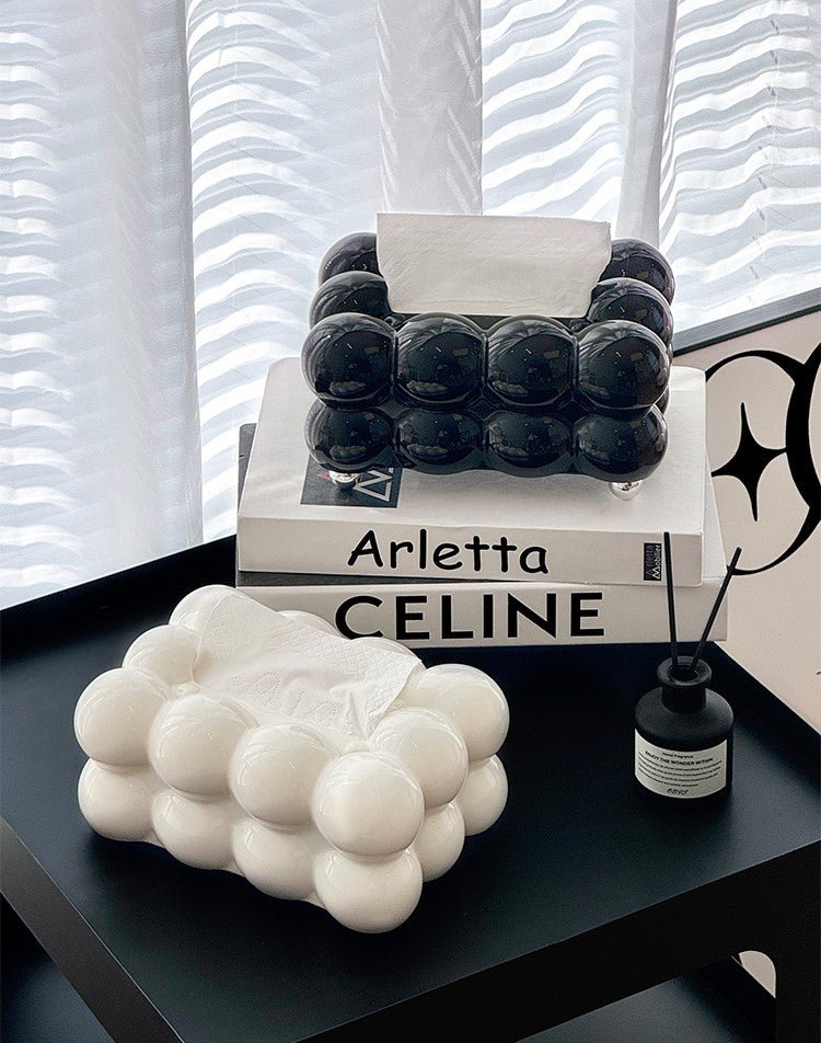Cloud Shaped Acrylic Tissue Box Cover Stylish Napkin Holder Decor