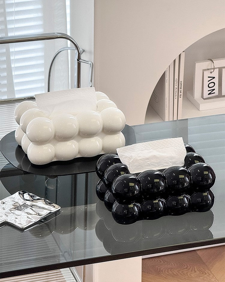 Cloud Shaped Acrylic Tissue Box Cover Stylish Napkin Holder Decor