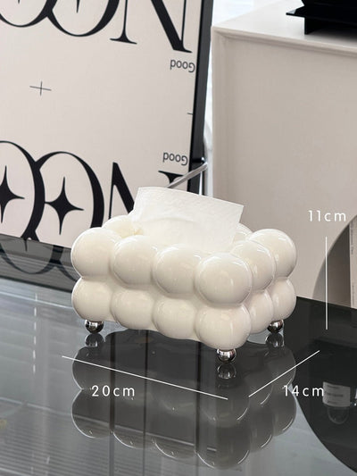 Cloud Shaped Acrylic Tissue Box Cover Stylish Napkin Holder Decor