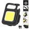 COB USB Rechargeable Keychain Work Light Waterproof Magnetic Portable