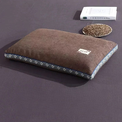 Buckwheat Hull Neck Pillow For Side And Back Sleepers Support