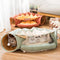 Collapsible Pet Tunnel Bed Interactive Crinkle Tent For Cats Dogs Play
