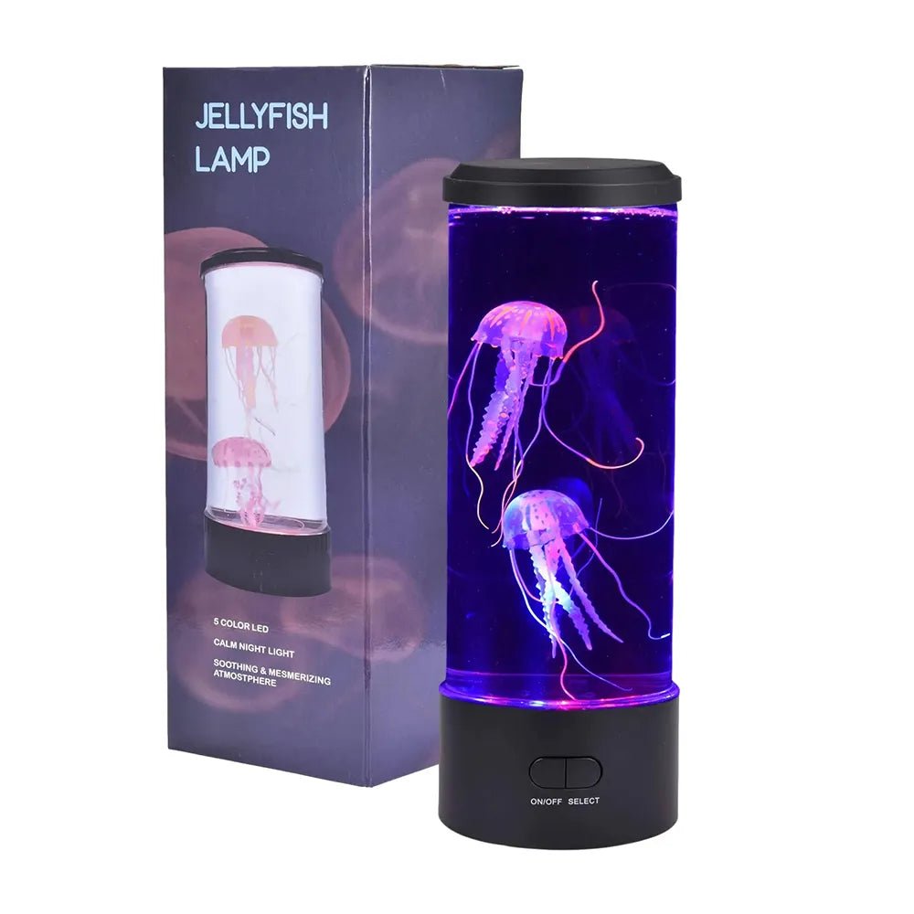 Color Changing Jellyfish Lamp LED Aquarium Table Night Light