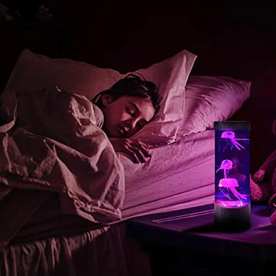 Color Changing Jellyfish Lamp LED Aquarium Table Night Light