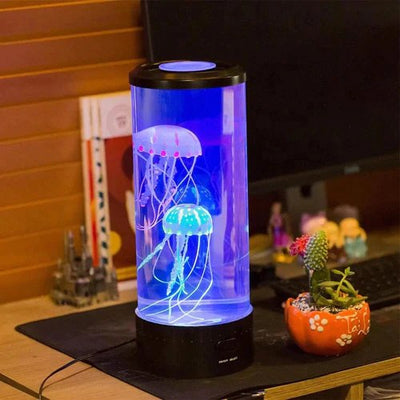 Color Changing Jellyfish Lamp LED Aquarium Table Night Light