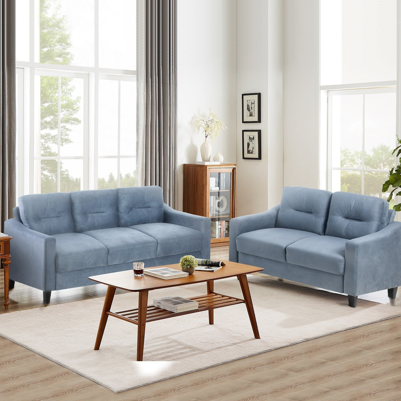 Comfortable Sectional Sofa For Living Room Bedroom Office Small Spaces
