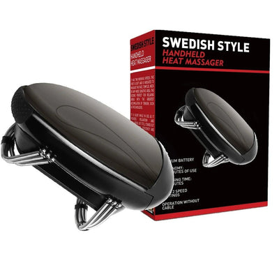 Cordless Handheld Massager USB Rechargeable Metal Heat For Body Neck Face