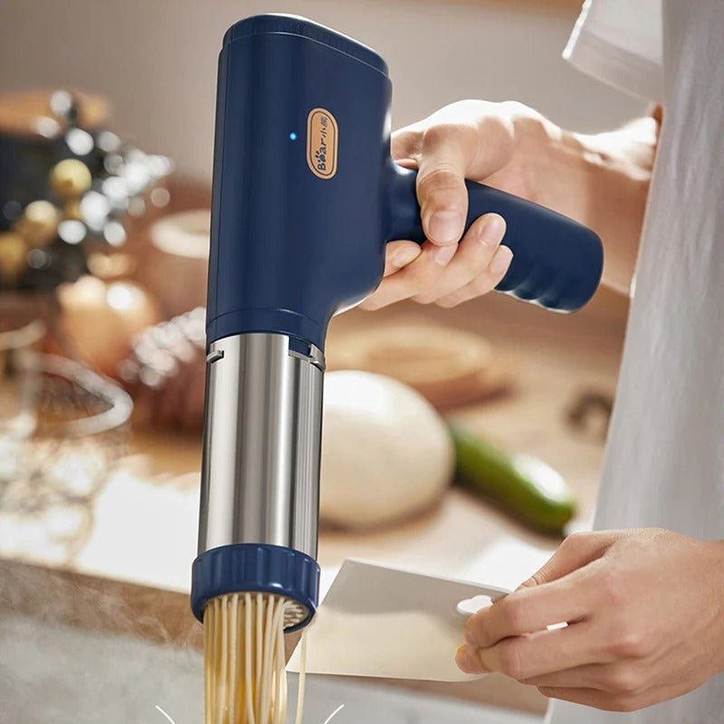 Cordless Pasta Maker Portable Noodle Machine With Shaping Molds Easy Clean