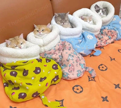 Cozy Cat Winter Sleeping Bag And Tunnel For Warmth And Comfort