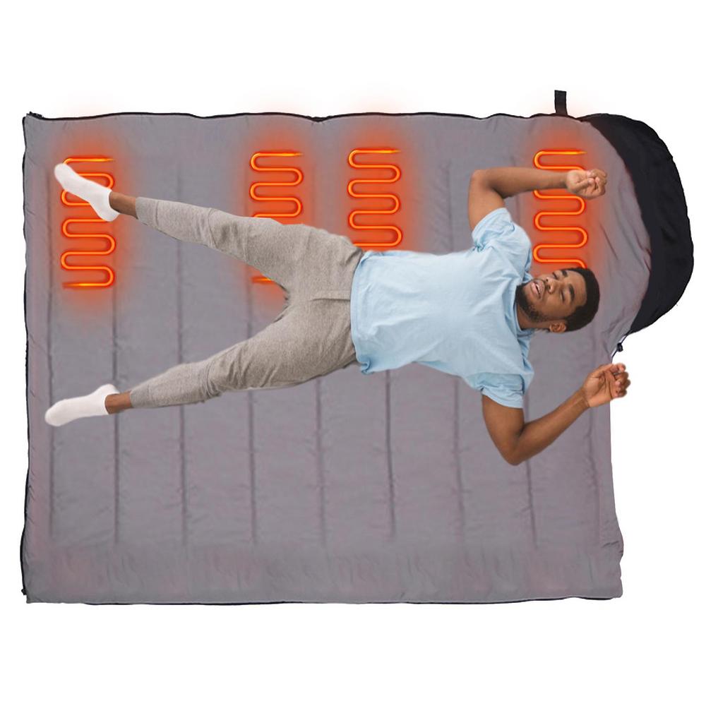 Cozy USB Heated Sleeping Bag Ultralight Portable Winter Camping Warmth
