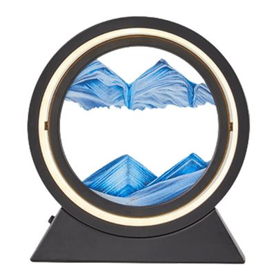 360° Rotating Quicksand Lamp Dynamic Sand Art Light Decor