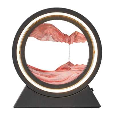 360° Rotating Quicksand Lamp Dynamic Sand Art Light Decor