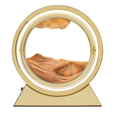 360° Rotating Quicksand Lamp Dynamic Sand Art Light Decor