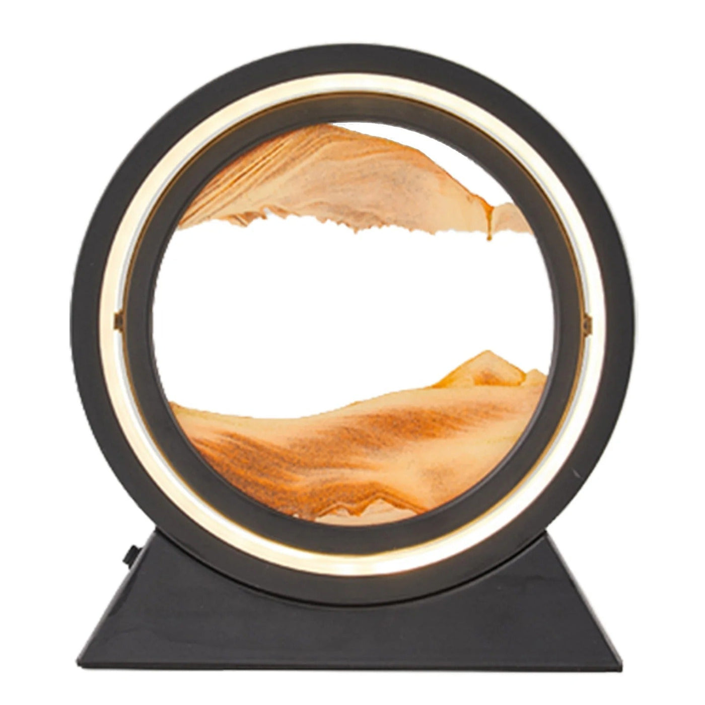 360° Rotating Quicksand Lamp Dynamic Sand Art Light Decor