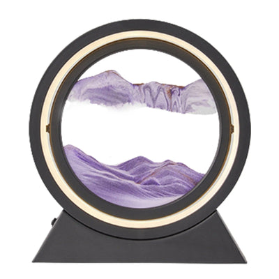 360° Rotating Quicksand Lamp Dynamic Sand Art Light Decor