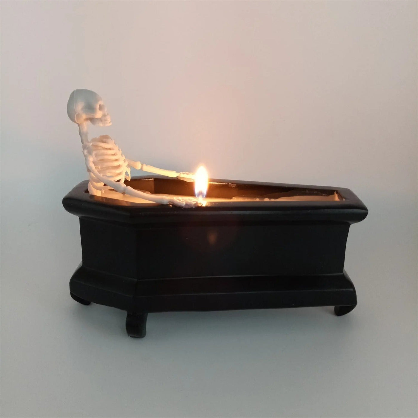 Creative Mini Coffin Skeleton Halloween Candle For Horror Decoration