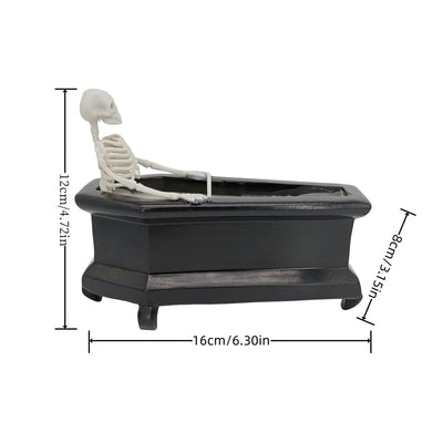 Creative Mini Coffin Skeleton Halloween Candle For Horror Decoration