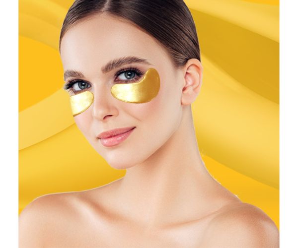 Crystal Gold Collagen Eye Patches For Dark Circles And Hydration