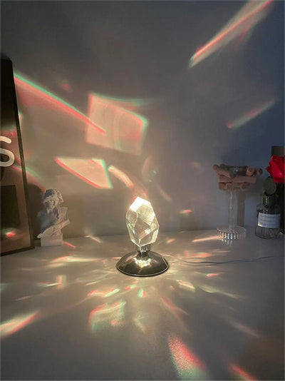 Crystal Stone Lamp With 16 RGB Colors Diamond Table Light