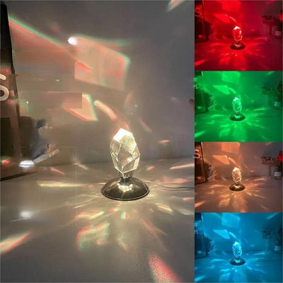 Crystal Stone Lamp With 16 RGB Colors Diamond Table Light