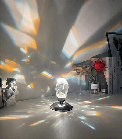 Crystal Stone Lamp With 16 RGB Colors Diamond Table Light