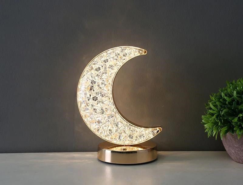 Crystal Touch USB LED 3D Moon Lamp For Dreamy Bedroom Ambience